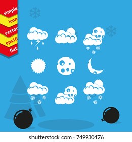 Set of weather icons.