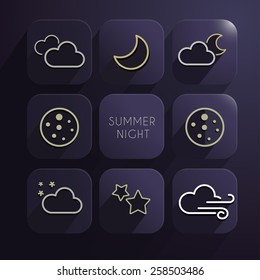 Set of Weather Icons : Weather for each day