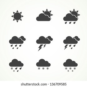 set of weather icons eps8