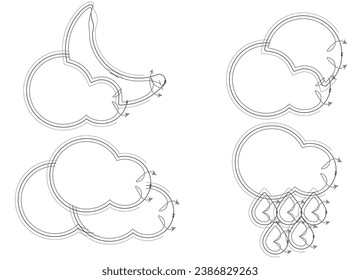 conjunto de iconos meteorológicos, conjunto de iconos