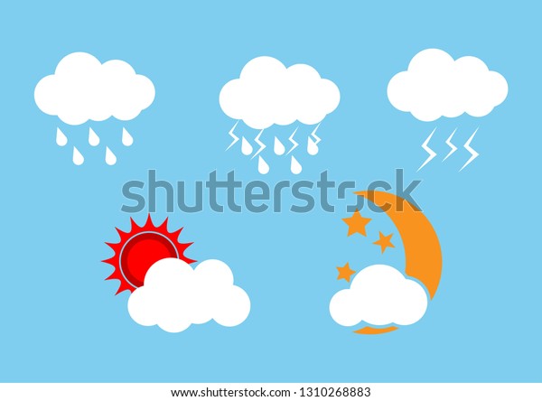 Set of\
weather icons season. vector\
illustration.
