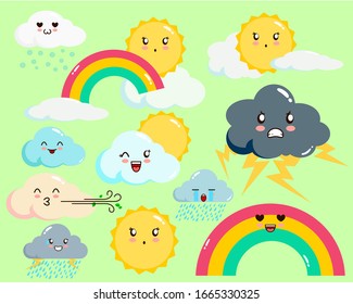set of weather for kids