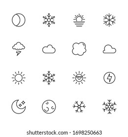 Conjunto de iconos de línea vectorial relacionados con el tiempo. Paquete de símbolos lineales Premium. Ilustración vectorial aislada en un fondo blanco. Símbolos web para sitios web y aplicaciones móviles. Diseño moderno. 