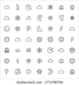 Conjunto de iconos de línea vectorial relacionados con el tiempo. Paquete de símbolos lineales premium. Ilustración vectorial aislada en un fondo blanco. Símbolos web para sitios web y aplicaciones móviles. Diseño de moda. 