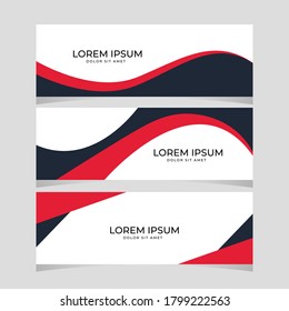 Set of Web Banner Business Vector Template