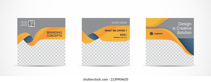 Set web banner for social media, mobile apps, sale banner template, vector illustrations.