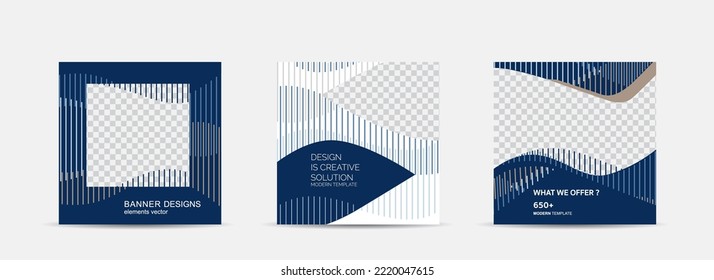 Set web banner for social media, mobile apps, sale banner template, vector illustrations.