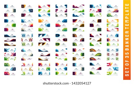 Set of web banners in standard sizes, 