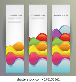 Set of web banners. Vector template.