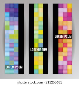 Set of web banners. Vector template.