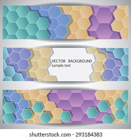 Set of web banners. Vector template.