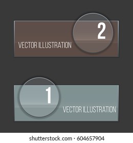Set of Web banners for website or app or business. Vector illustration