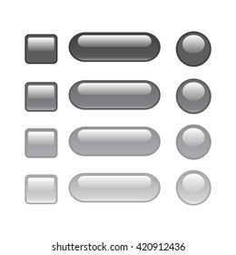 set of web button grey