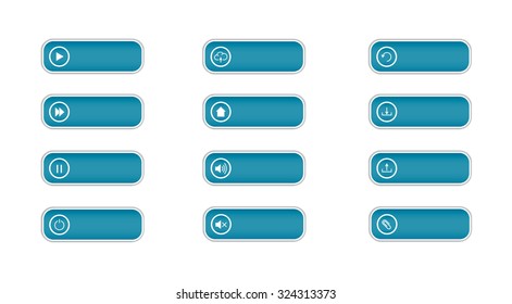 Set of  web buttons