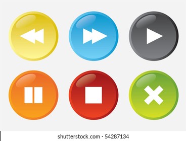 Set of web buttons - Powered by Shutterstock - Get 15% off with code: PIKWIZARD15