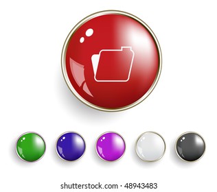 set of web buttons. vector