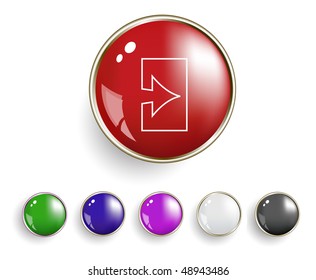 set of web buttons. vector