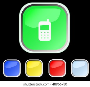 set of web buttons. vector