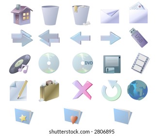 Set of web buttons for your designs. In vector format will size to any pixels without loss of quality