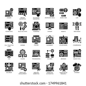 Set of web design thin line and pixel perfect icons for any web and app project. 