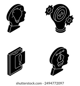 Set of Web Designing Solid Icons

