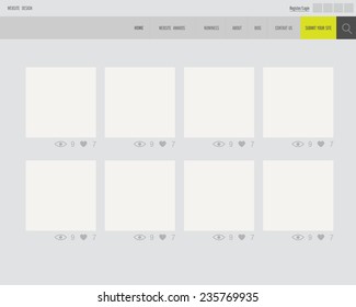 Set of web elements design.