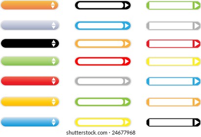 Set of web elements (Vector)