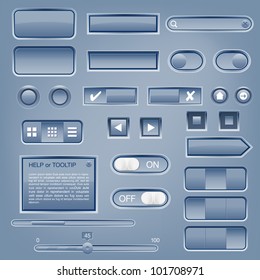 Set of web elements - vector file