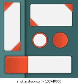 Set of web elements, vector illustration