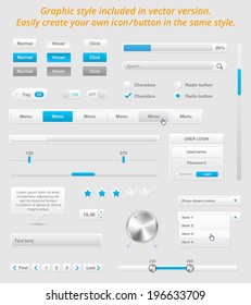 Set of web elements - vector illustration