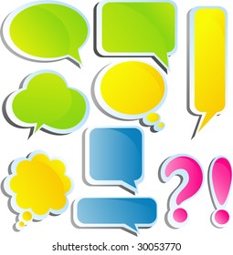 A set of web elements for your own images and replicas. Isolated on white, vector