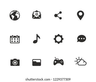 Set of web icon sign symbol