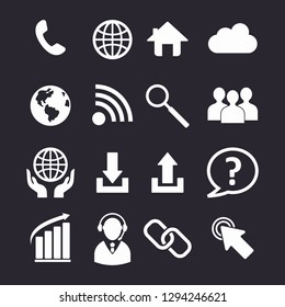 Set of web icon vector