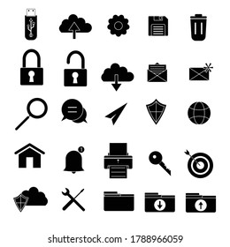 Set of Web icon vector design illustration
