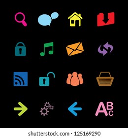 set of web icons