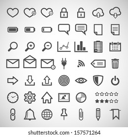 set of web icons