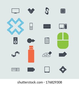 Set of web icons