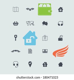 Set of web icons