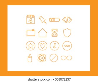 Set of web icons