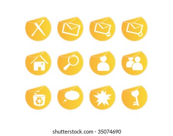 set of web icons.