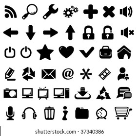 set of web icons