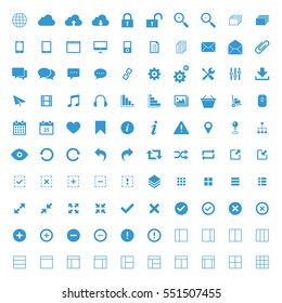 A Set of web icons