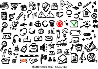 Set of web icons