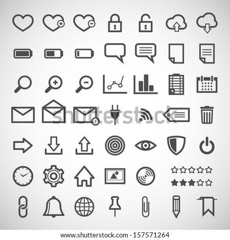 set of web icons