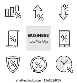set of web icons of the 8 pieces on a topic of interest with an example of a non-ferrous substrates