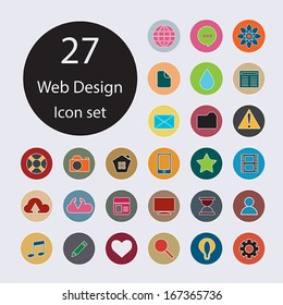Set of web icons for business