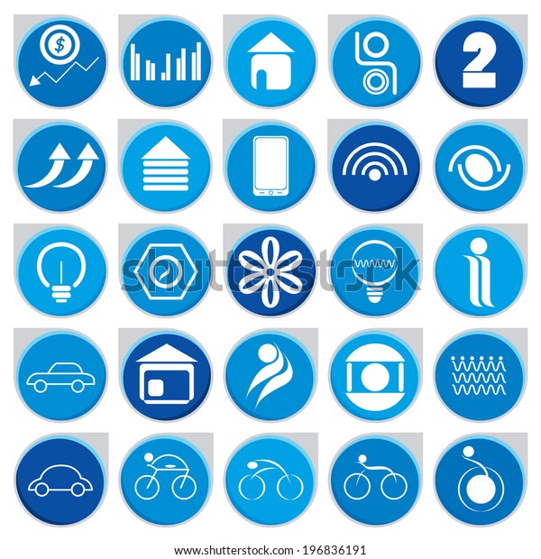 Set of web icons for
business, 