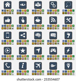 Set of web icons for business and communication