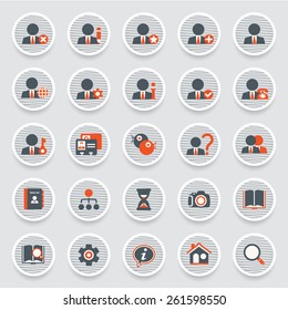Set of web icons for business, e-commerce and marketing.
