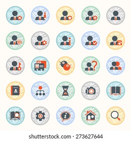 Set of web icons for business, e-commerce and marketing.